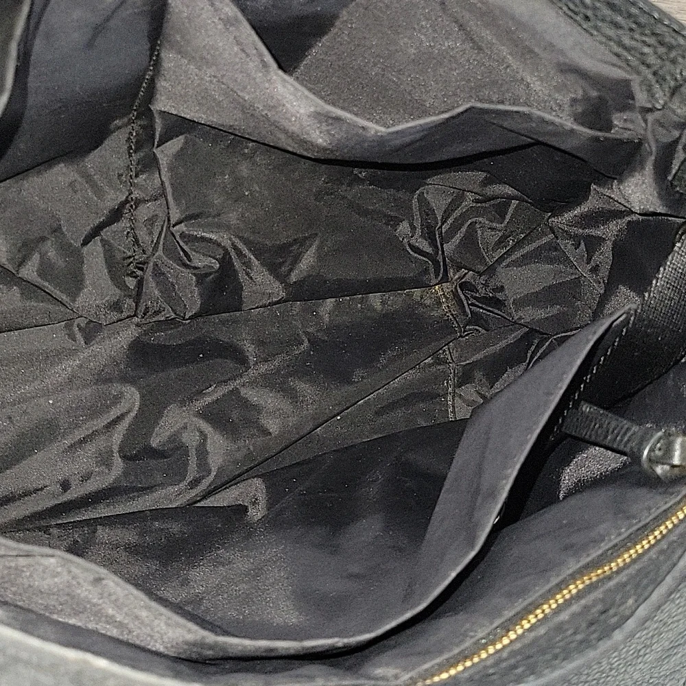 Tory Burch Black Nylon/Leather Baby Diaper Crossbody Bag